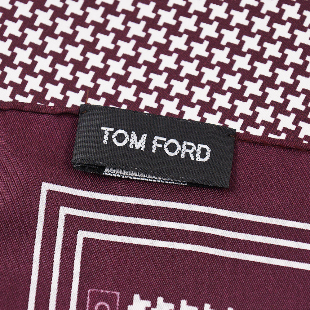 Tom Ford Houndstooth Print Pocket Square - Top Shelf Apparel