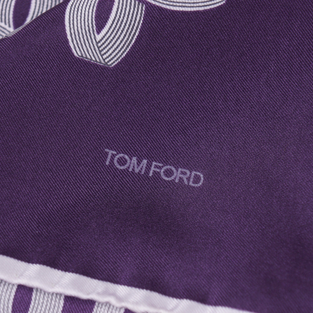 Tom Ford Interlocking Print Pocket Square - Top Shelf Apparel