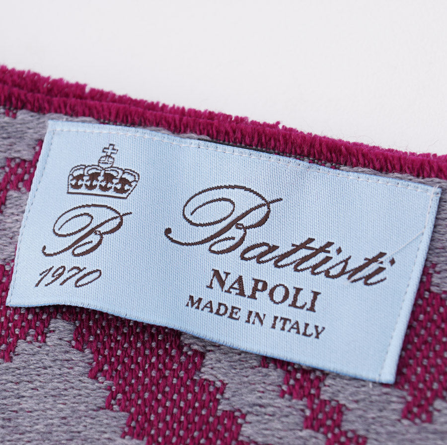 Battisti Diamond Jacquard Wool Throw Blanket - Top Shelf Apparel