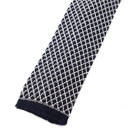 Roda Lattice Check Knit Cotton Tie - Top Shelf Apparel