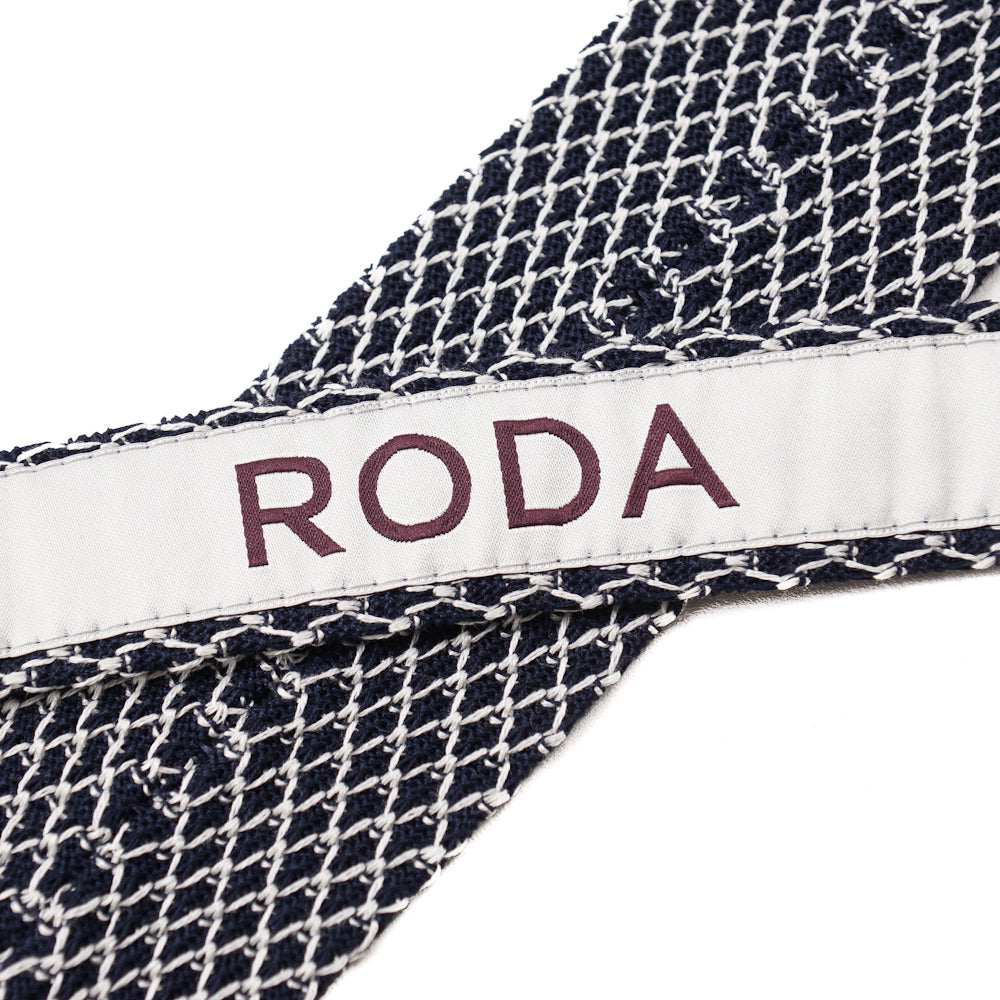 Roda Lattice Check Knit Cotton Tie - Top Shelf Apparel