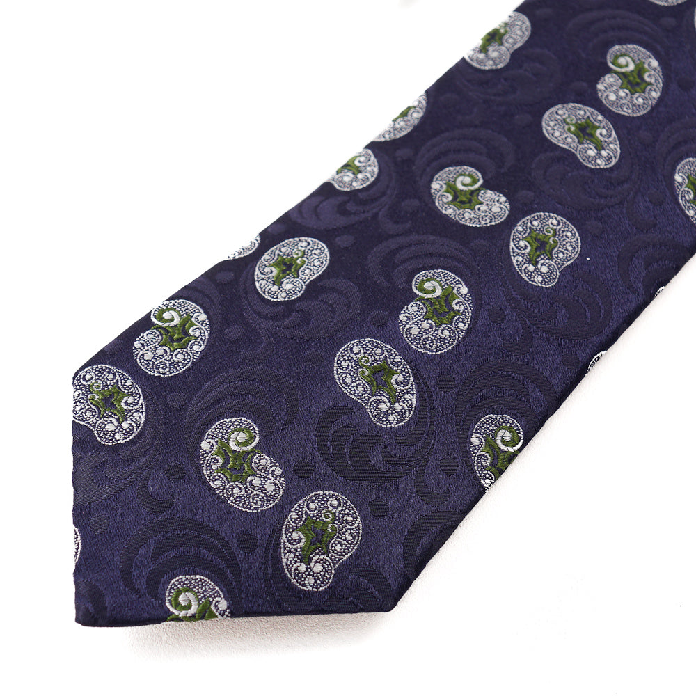 Roda Paisley Jacquard Silk Tie - Top Shelf Apparel