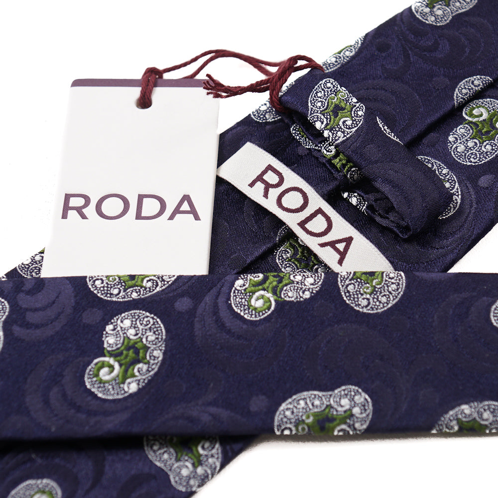 Roda Paisley Jacquard Silk Tie - Top Shelf Apparel