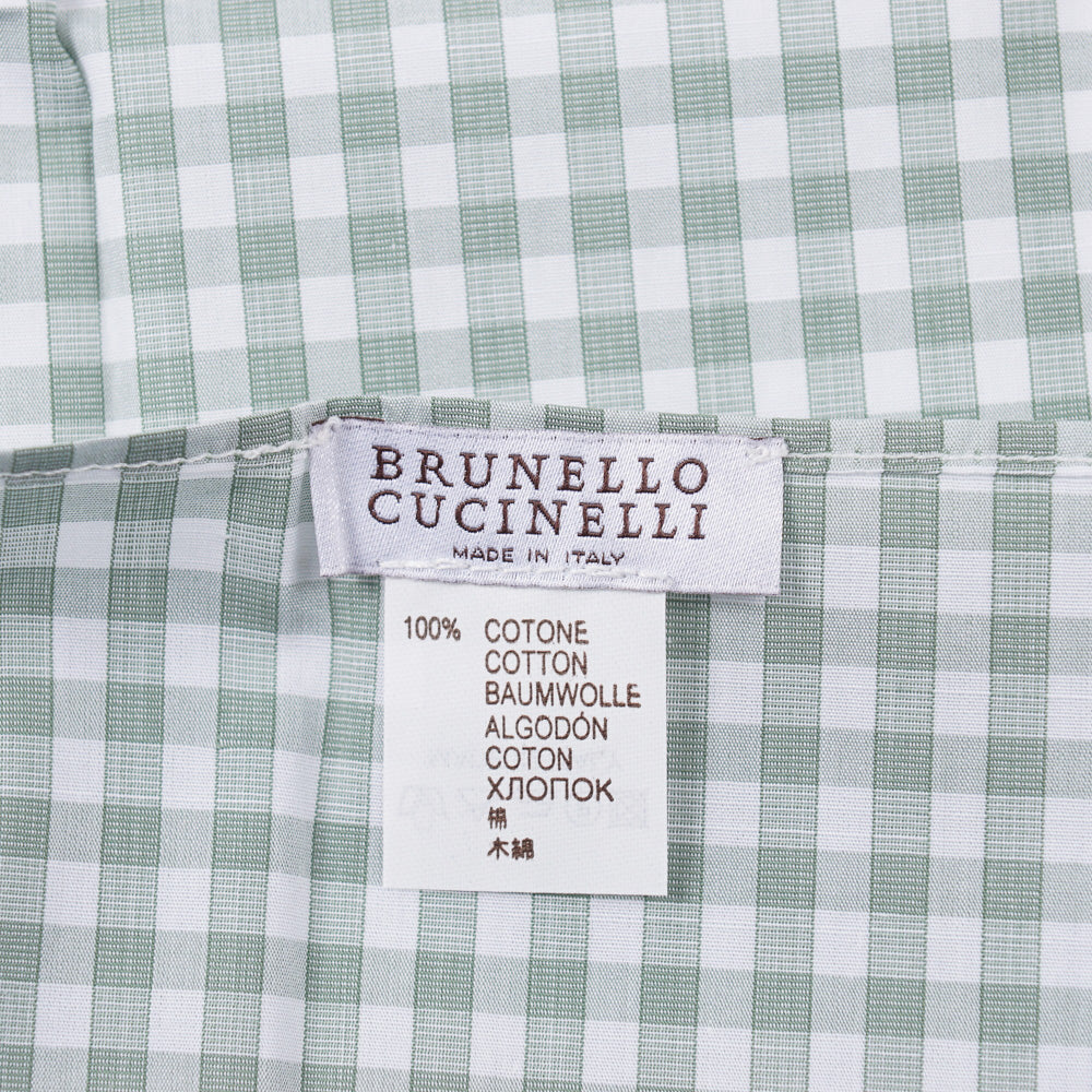 Brunello Cucinelli Gingham Check Pocket Square - Top Shelf Apparel
