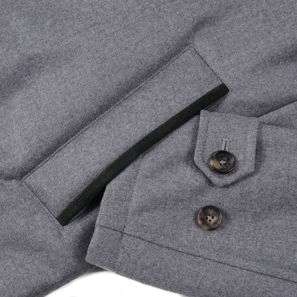 Isaia Gray Wool Outer Coat - Top Shelf Apparel