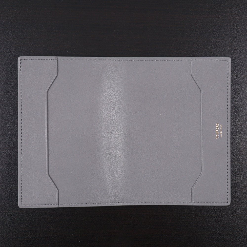 Tom Ford Passport Cover in Gray Leather - Top Shelf Apparel