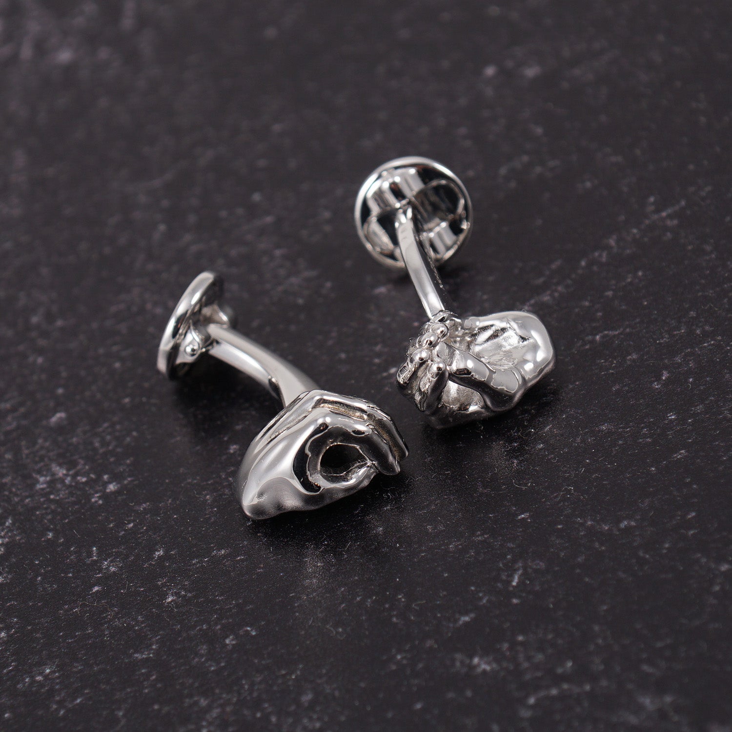 Isaia Sterling Silver Gesti Cufflinks - Top Shelf Apparel