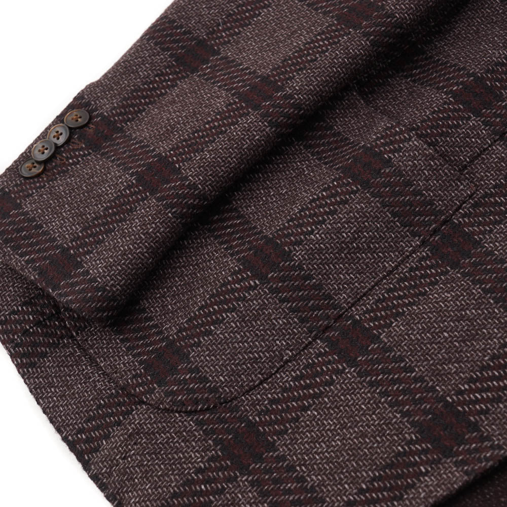 L.B.M. 1911 Brown-Burgundy Check Sport Coat - Top Shelf Apparel