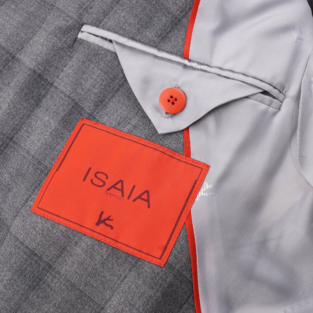 Isaia Gray Check Lightweight Super 150s Suit - Top Shelf Apparel