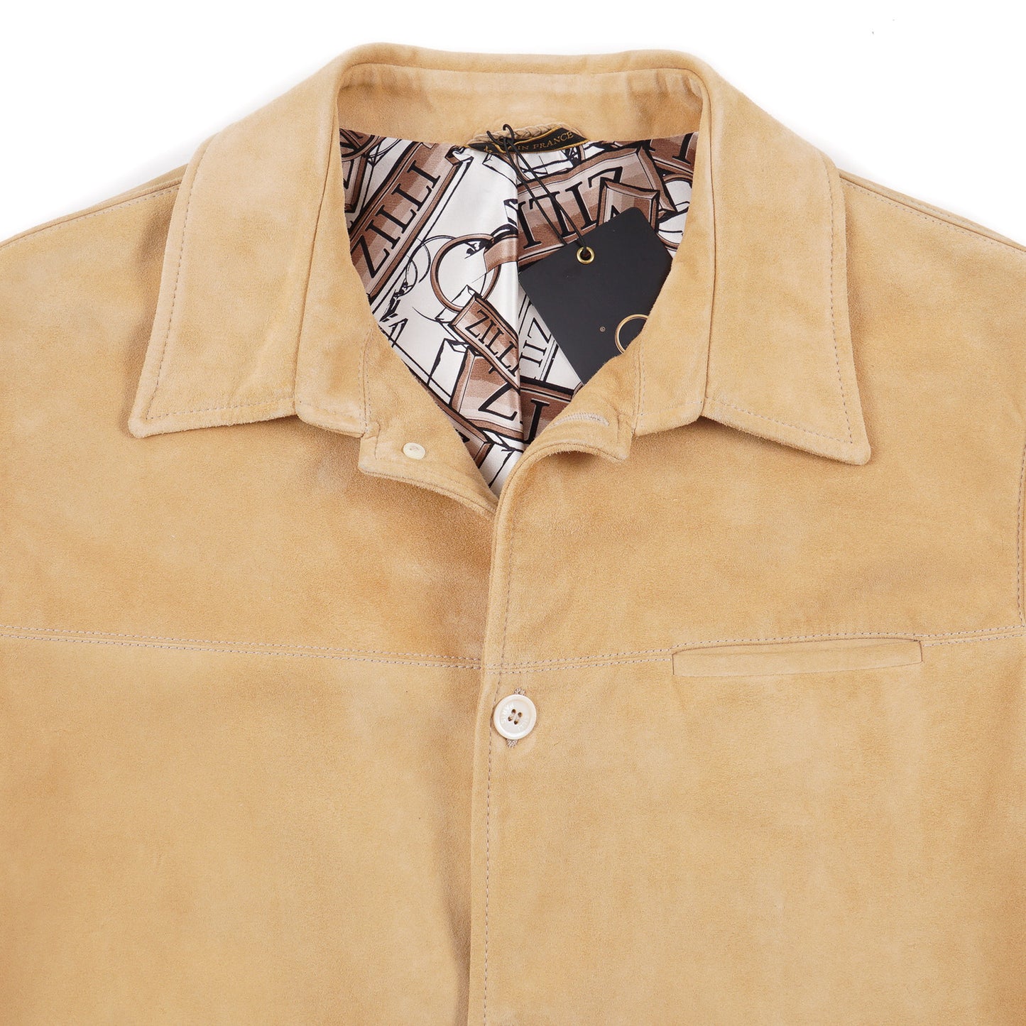 Zilli Calf Suede Leather Jacket - Top Shelf Apparel