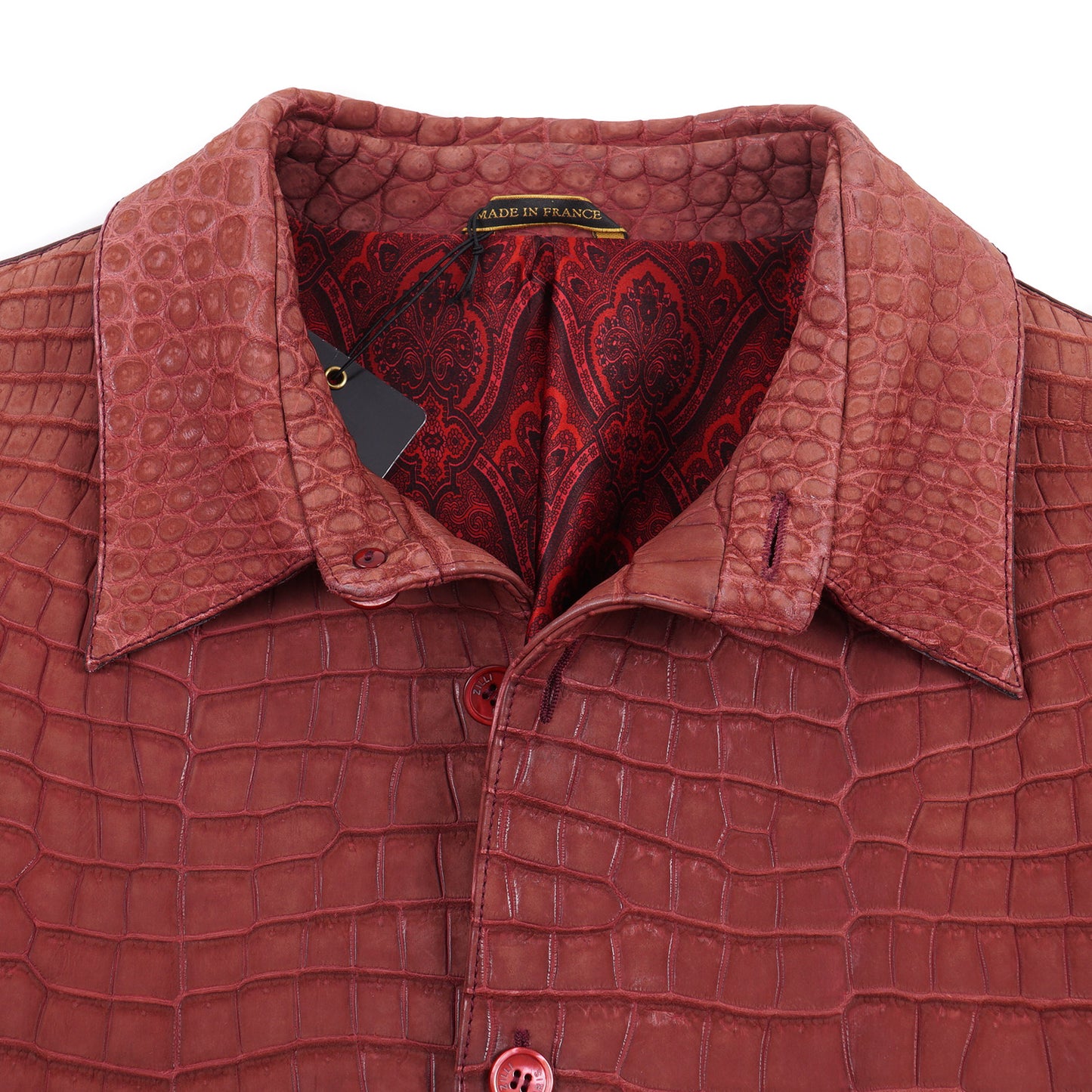 Zilli Matte Nubuck Crocodile Leather Jacket - Top Shelf Apparel
