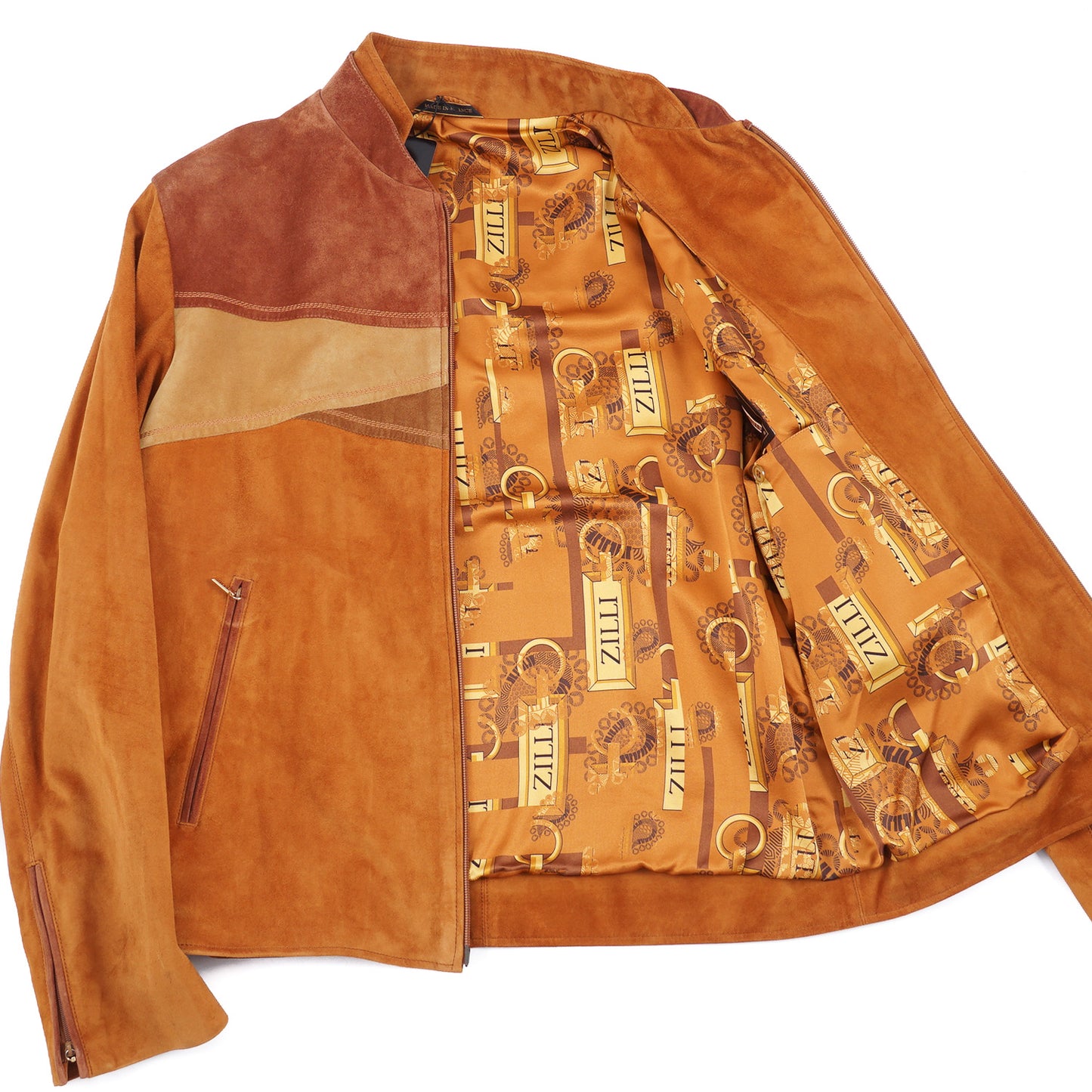 Zilli Velour Suede Leather Jacket - Top Shelf Apparel