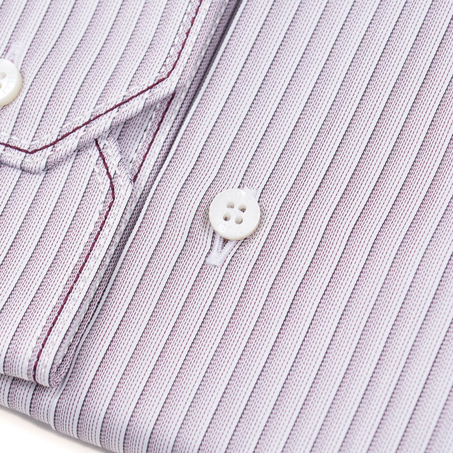 Zilli Plum Purple Stripe Cotton Dress Shirt - Top Shelf Apparel