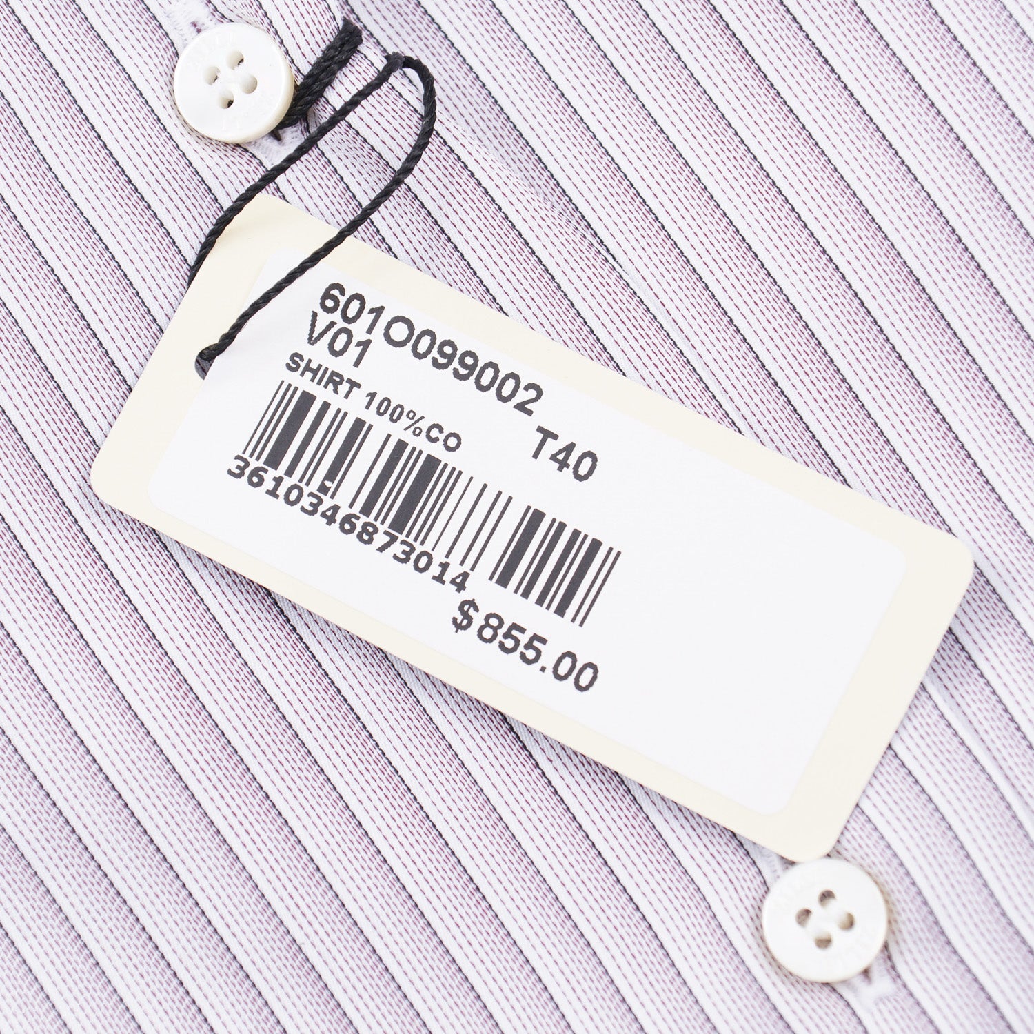 Zilli Plum Purple Stripe Cotton Dress Shirt - Top Shelf Apparel