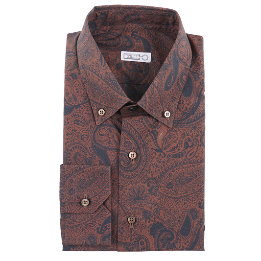 Zilli Cotton Shirt with Paisley Print - Top Shelf Apparel