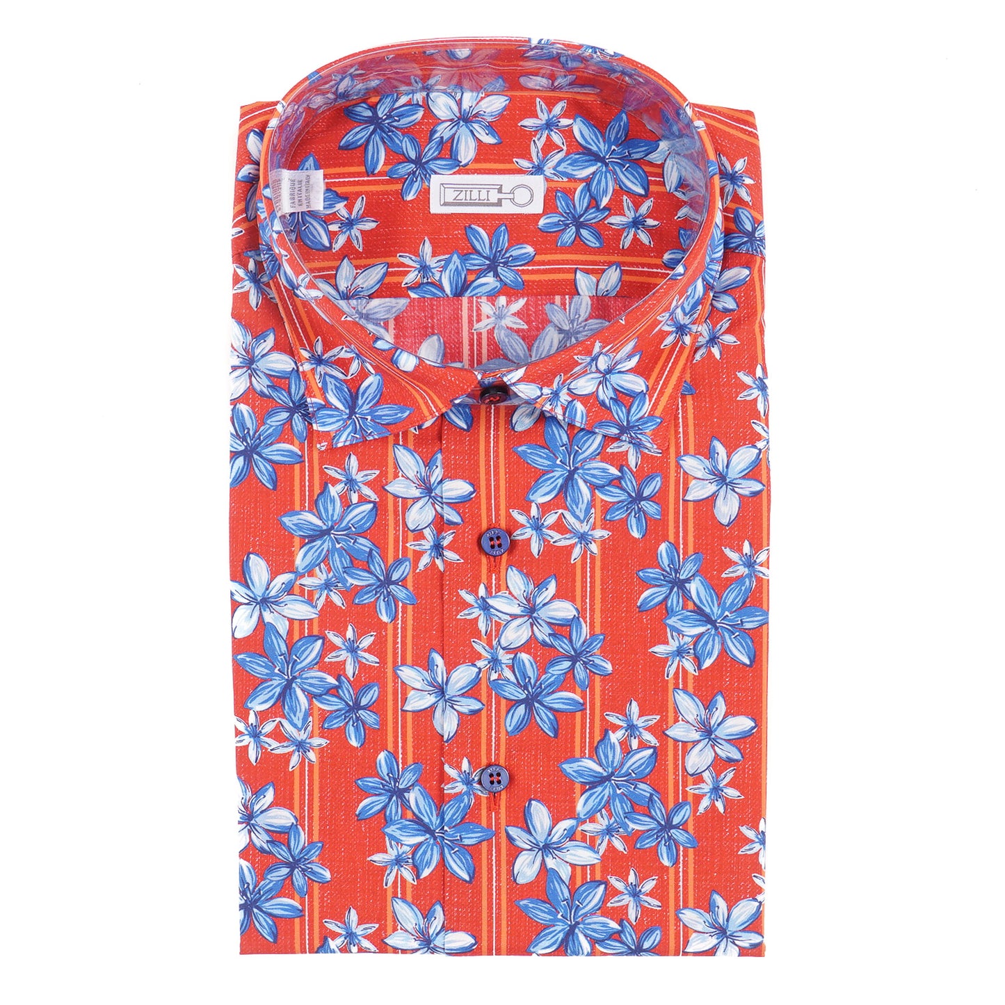 Zilli Short-Sleeve Shirt with Floral Print - Top Shelf Apparel