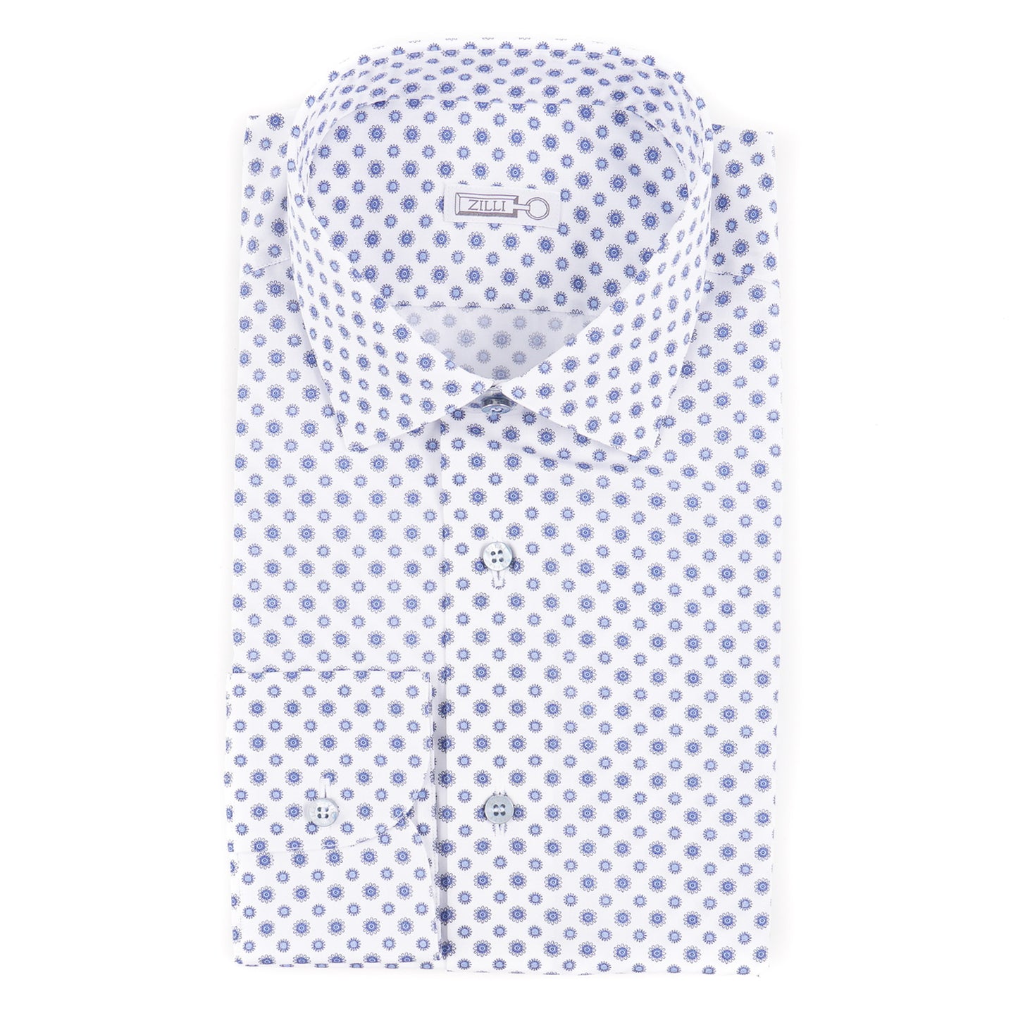 Zilli Cotton Shirt with Floral Medallion Print - Top Shelf Apparel