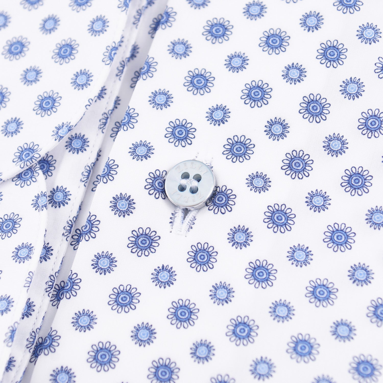 Zilli Cotton Shirt with Floral Medallion Print - Top Shelf Apparel