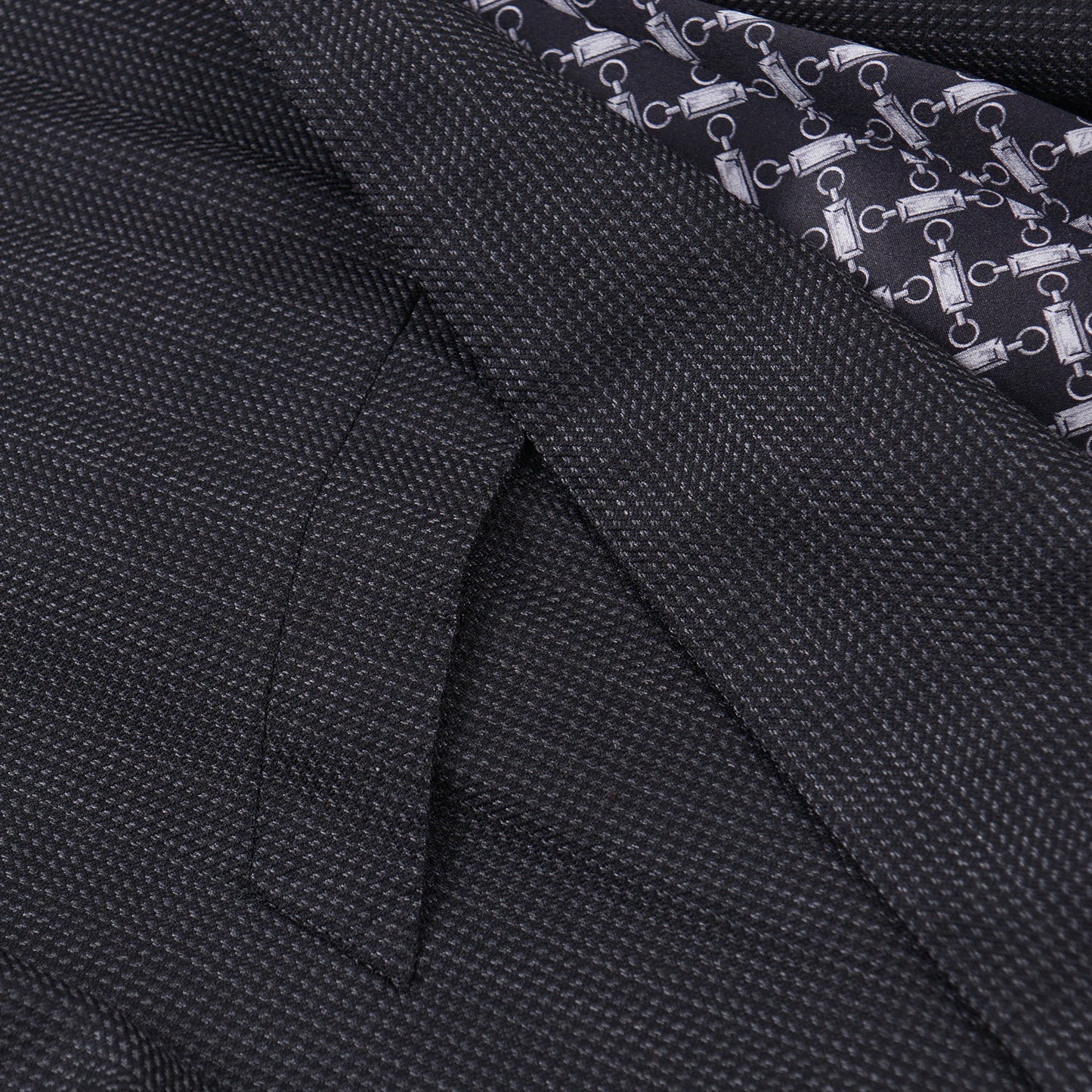 Zilli Herringbone Wool and Silk Suit - Top Shelf Apparel