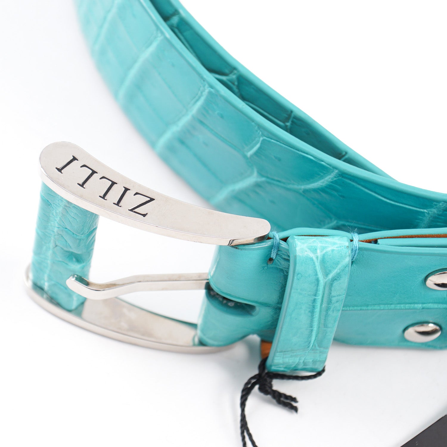 Zilli Belt in Turquoise Crocodile - Top Shelf Apparel