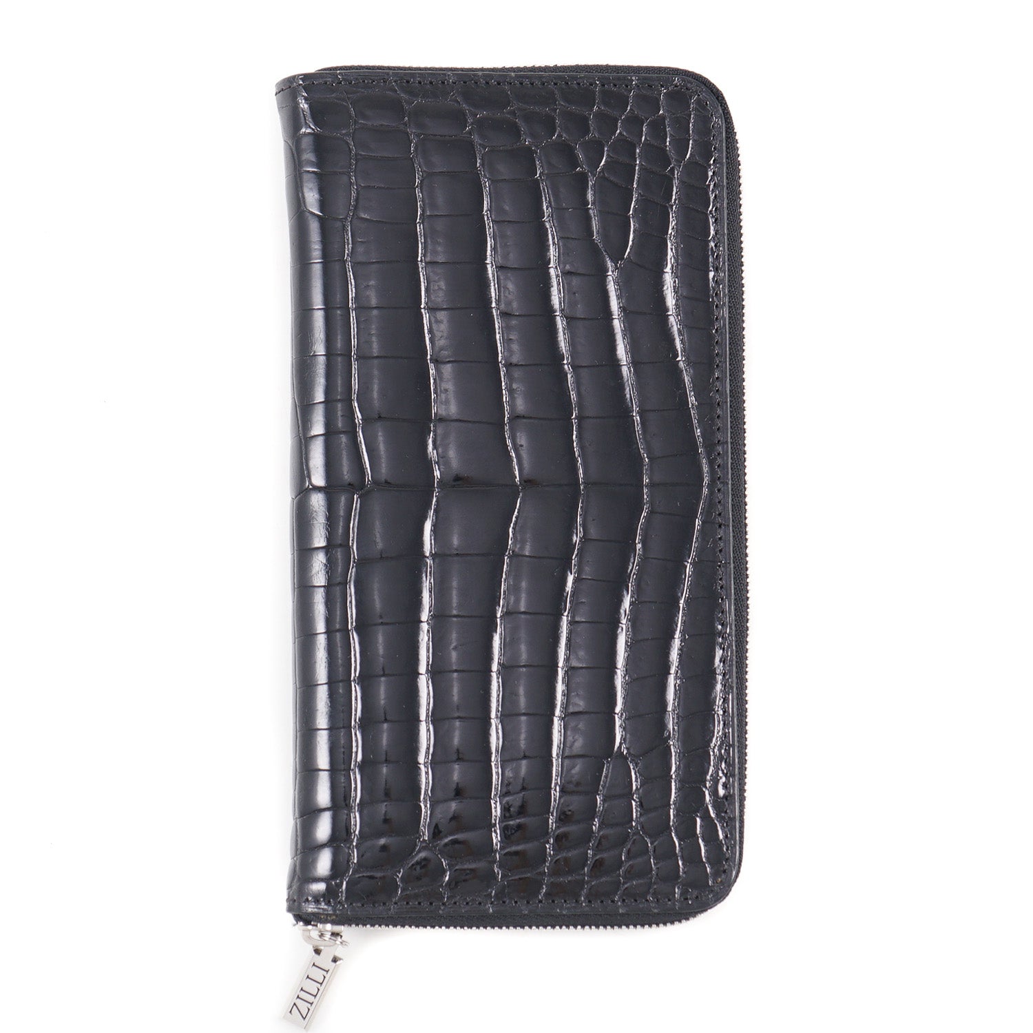 Zilli Zip-Around Wallet in Gloss Crocodile - Top Shelf Apparel