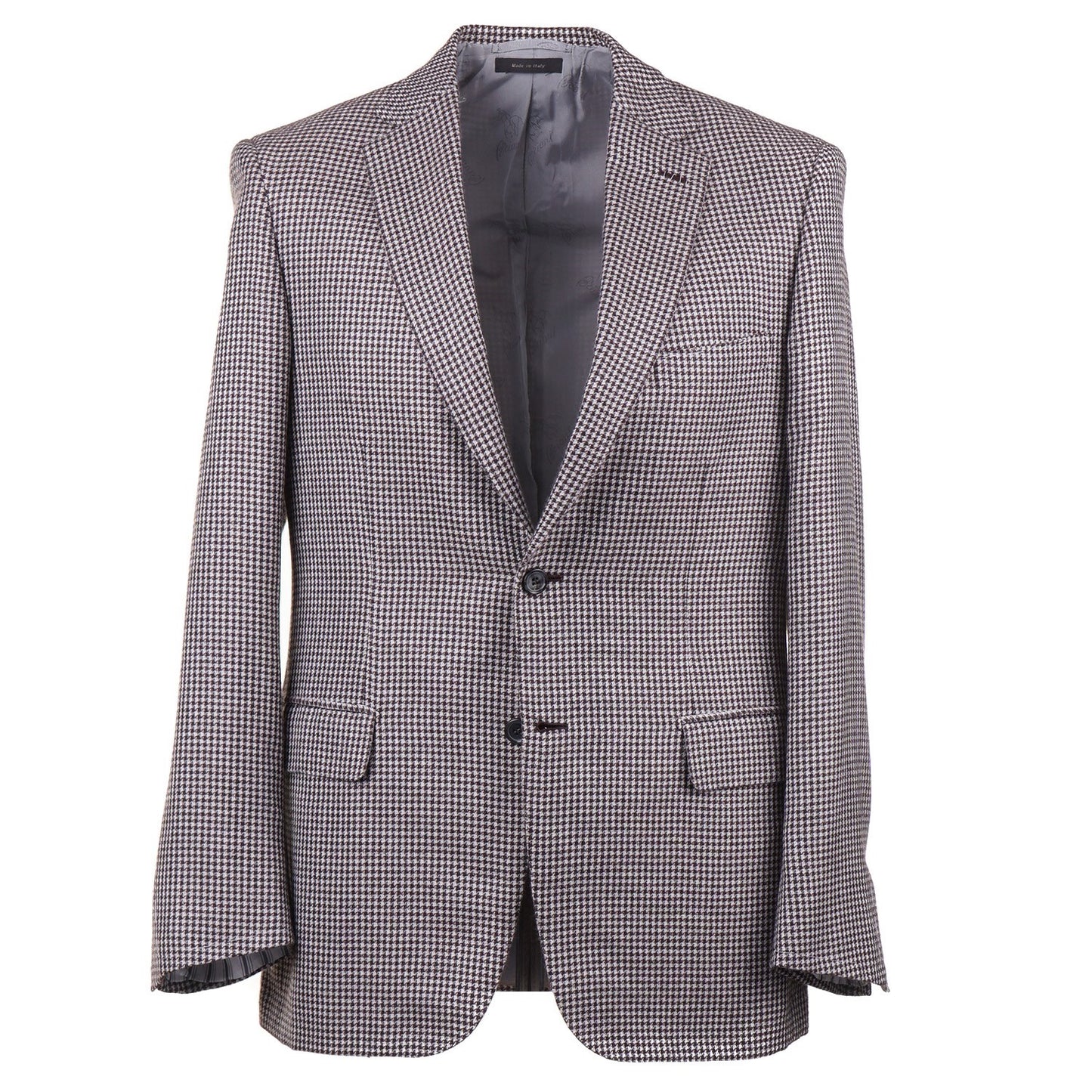 Brioni Houndstooth Cashmere-Silk Sport Coat - Top Shelf Apparel