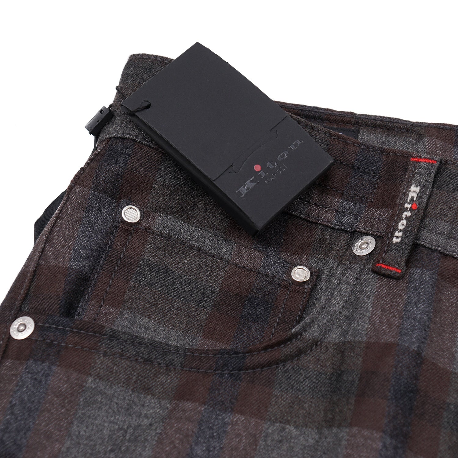 Kiton Slim Fit Five-Pocket Brushed Wool Pants - Top Shelf Apparel
