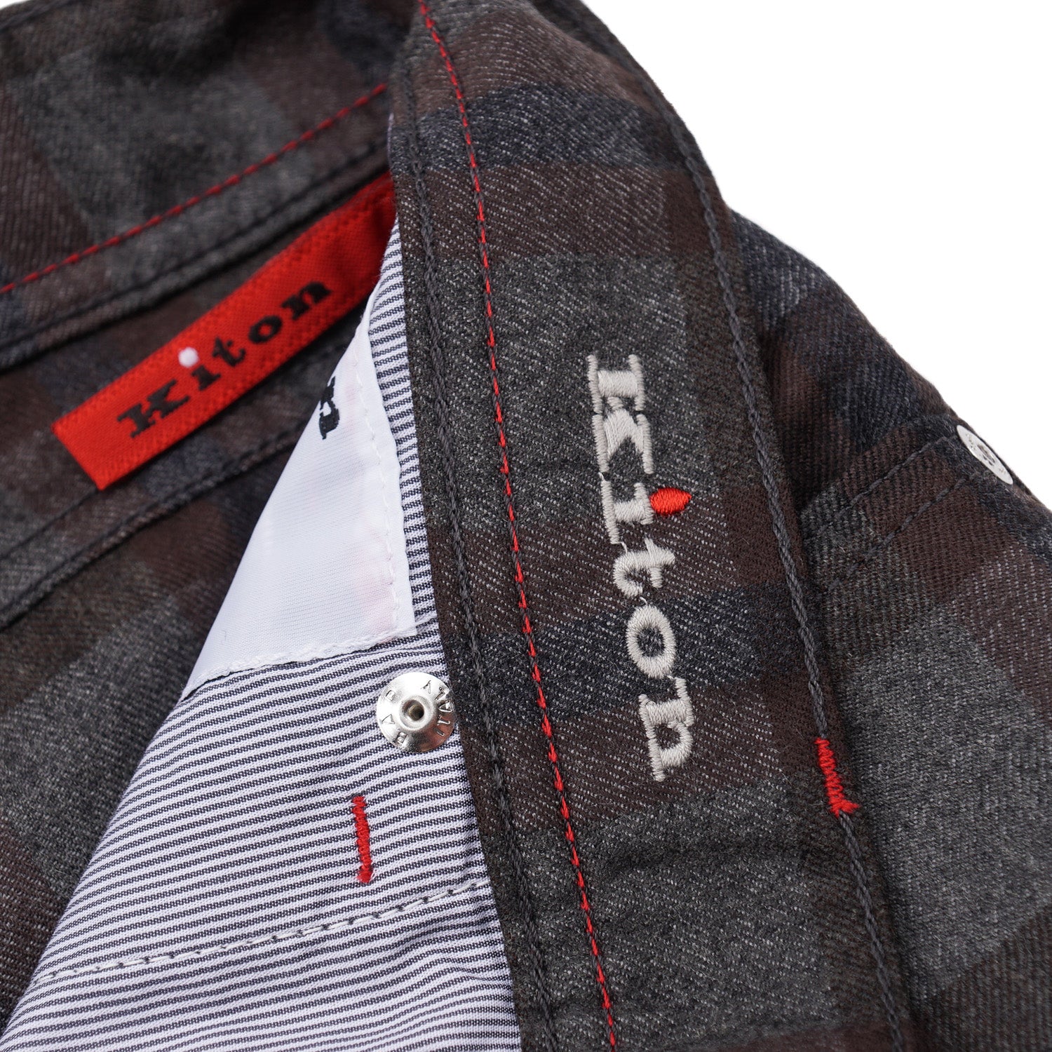 Kiton Slim Fit Five-Pocket Brushed Wool Pants - Top Shelf Apparel