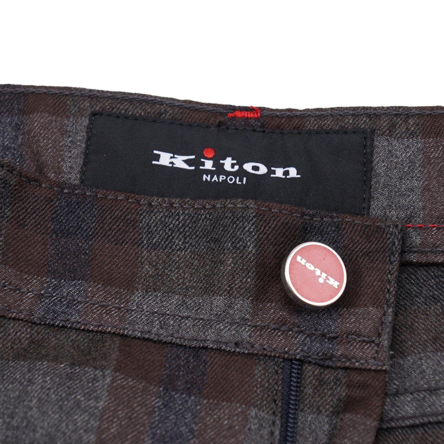 Kiton Slim Fit Five-Pocket Brushed Wool Pants - Top Shelf Apparel