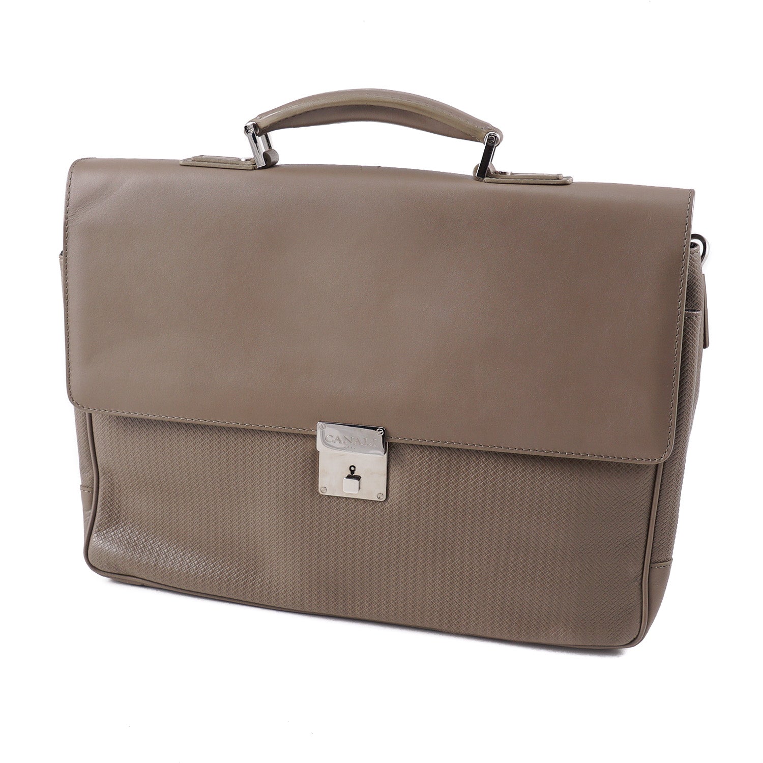 Canali Printed Leather Briefcase – Top Shelf Apparel