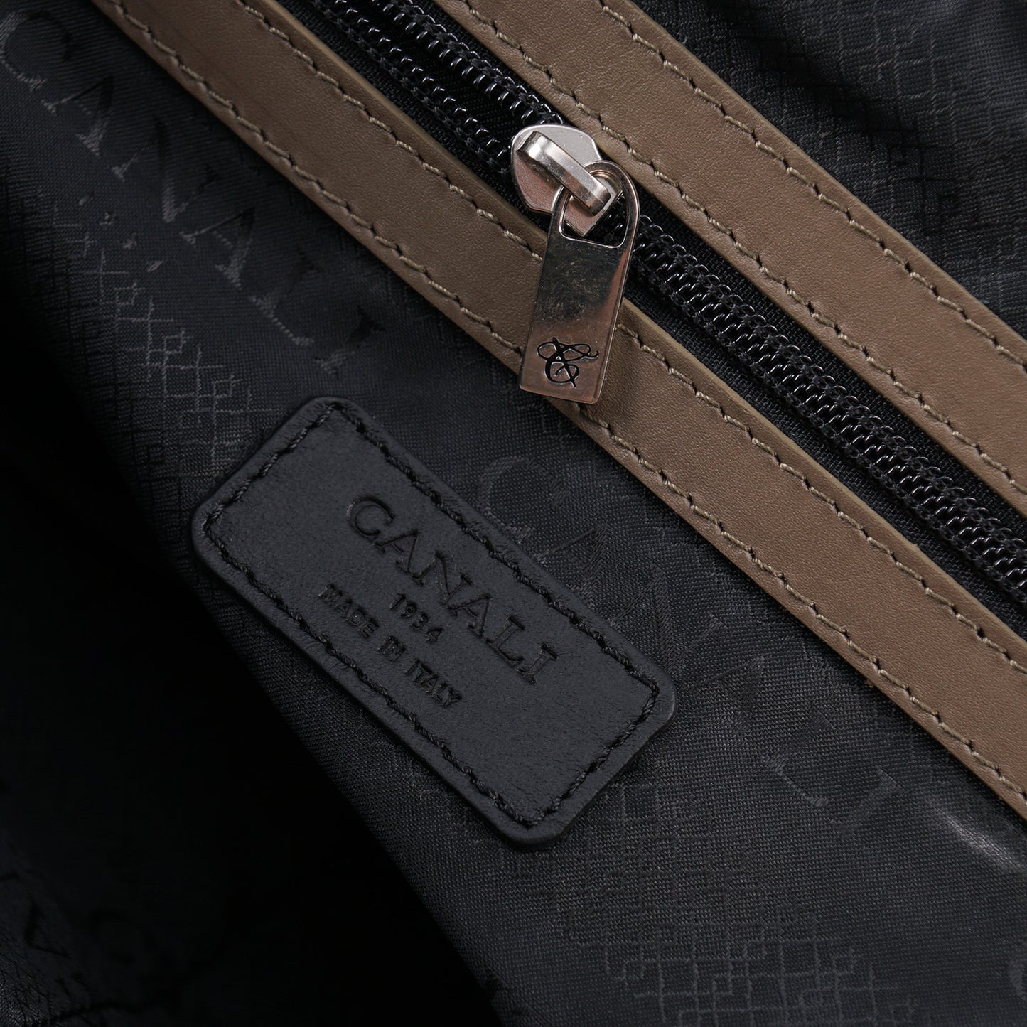 Canali Printed Leather Briefcase - Top Shelf Apparel