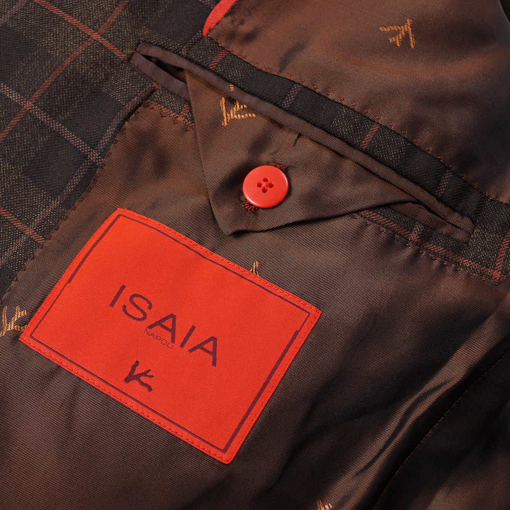 Isaia Layered Check Cashmere-Silk Sport Coat - Top Shelf Apparel