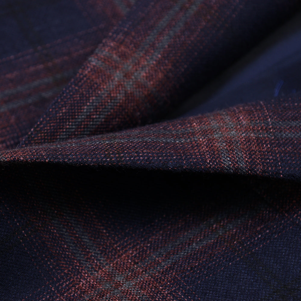 Isaia Navy Check 'Soft Delain' Sport Coat - Top Shelf Apparel