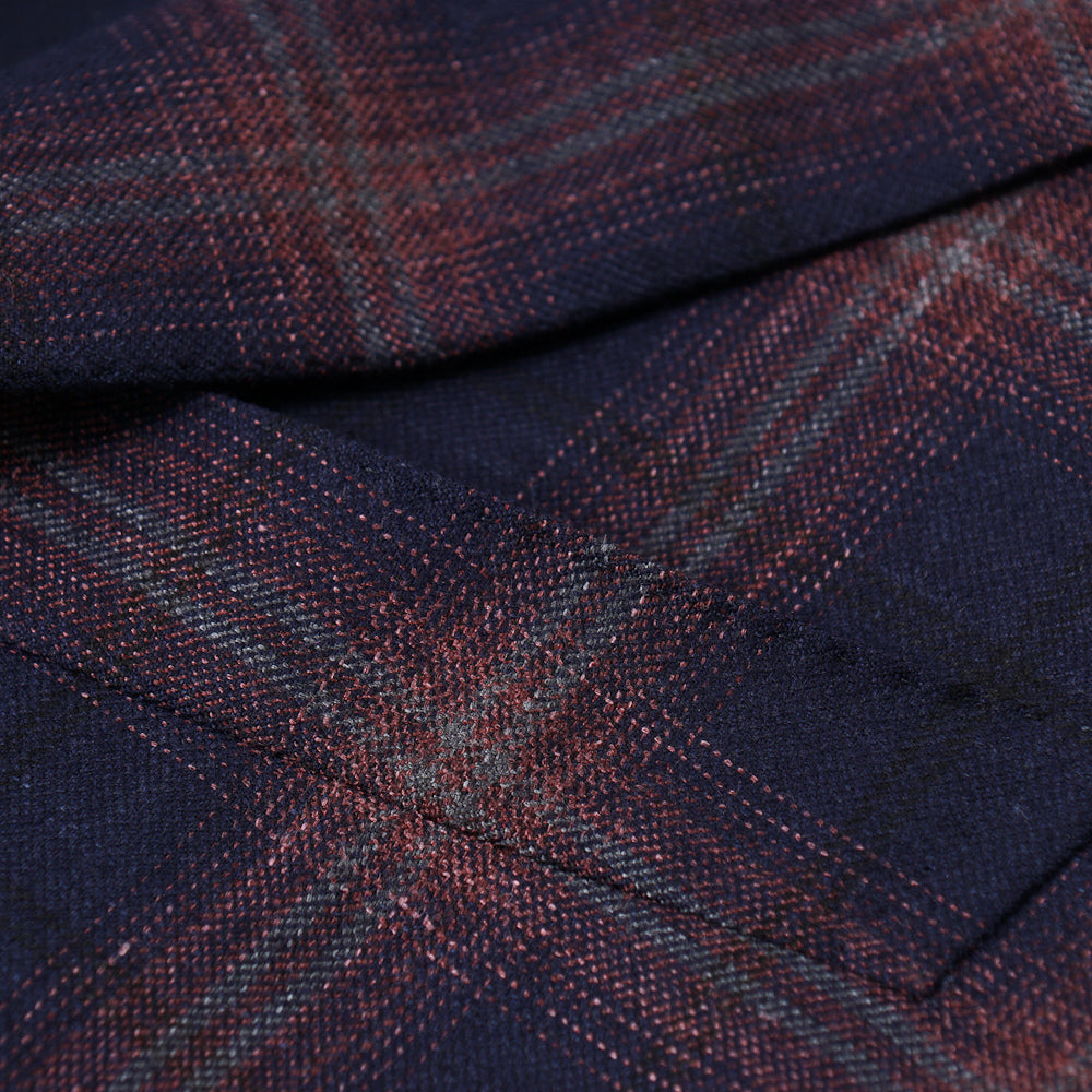 Isaia Navy Check 'Soft Delain' Sport Coat - Top Shelf Apparel