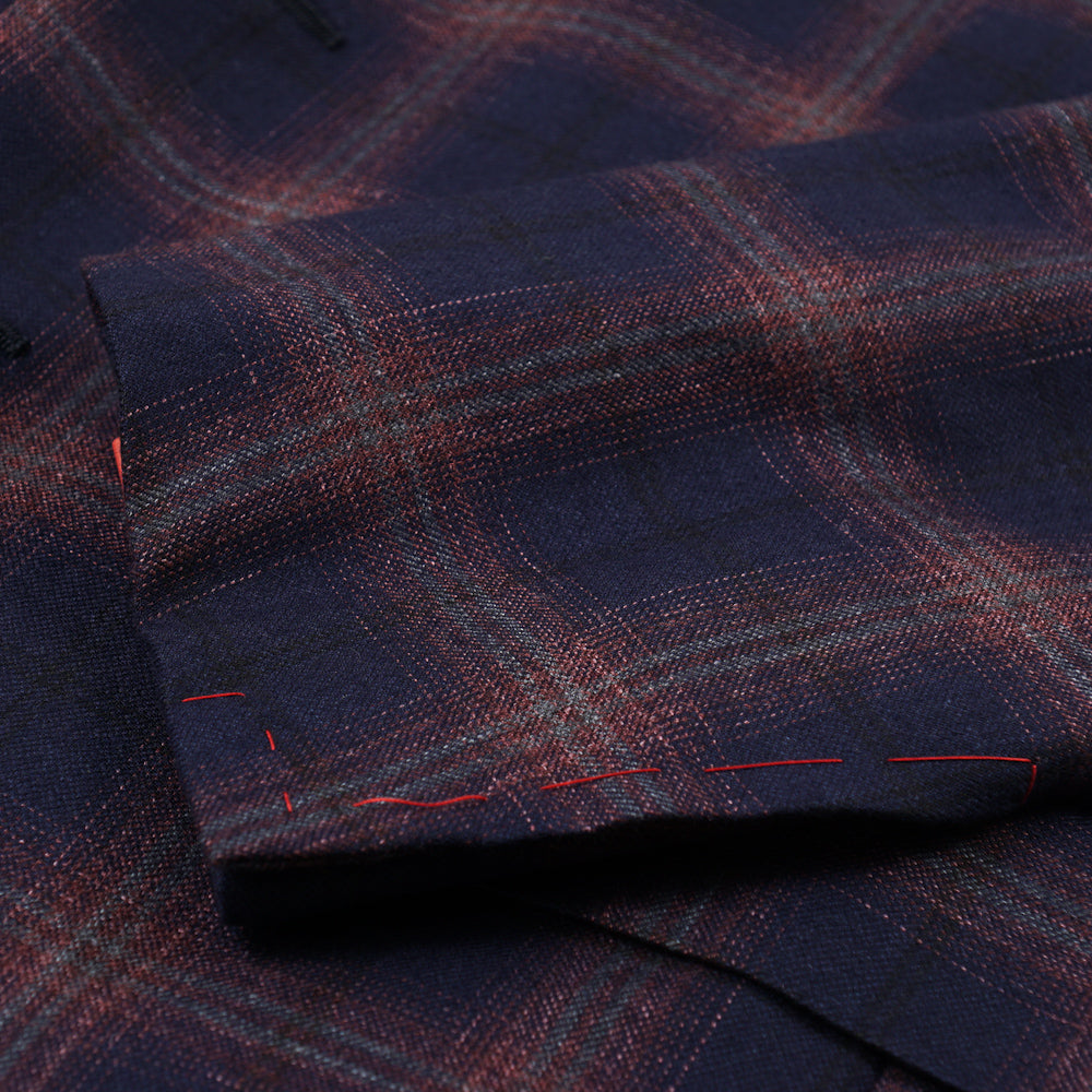 Isaia Navy Check 'Soft Delain' Sport Coat - Top Shelf Apparel