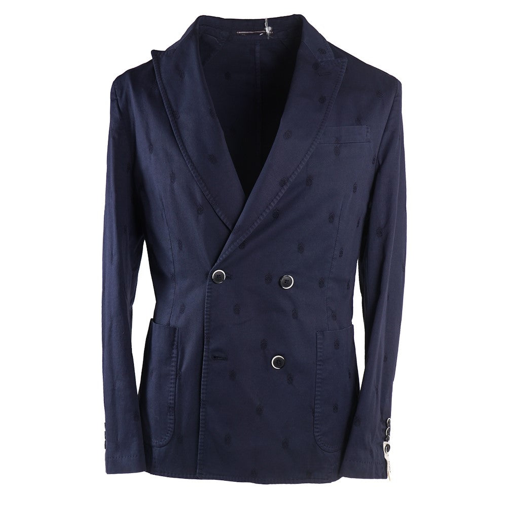 Roda Navy Jacquard Cotton Sport Coat - Top Shelf Apparel