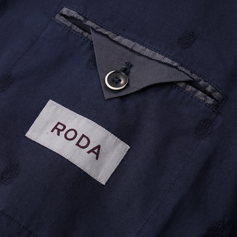 Roda Navy Jacquard Cotton Sport Coat - Top Shelf Apparel