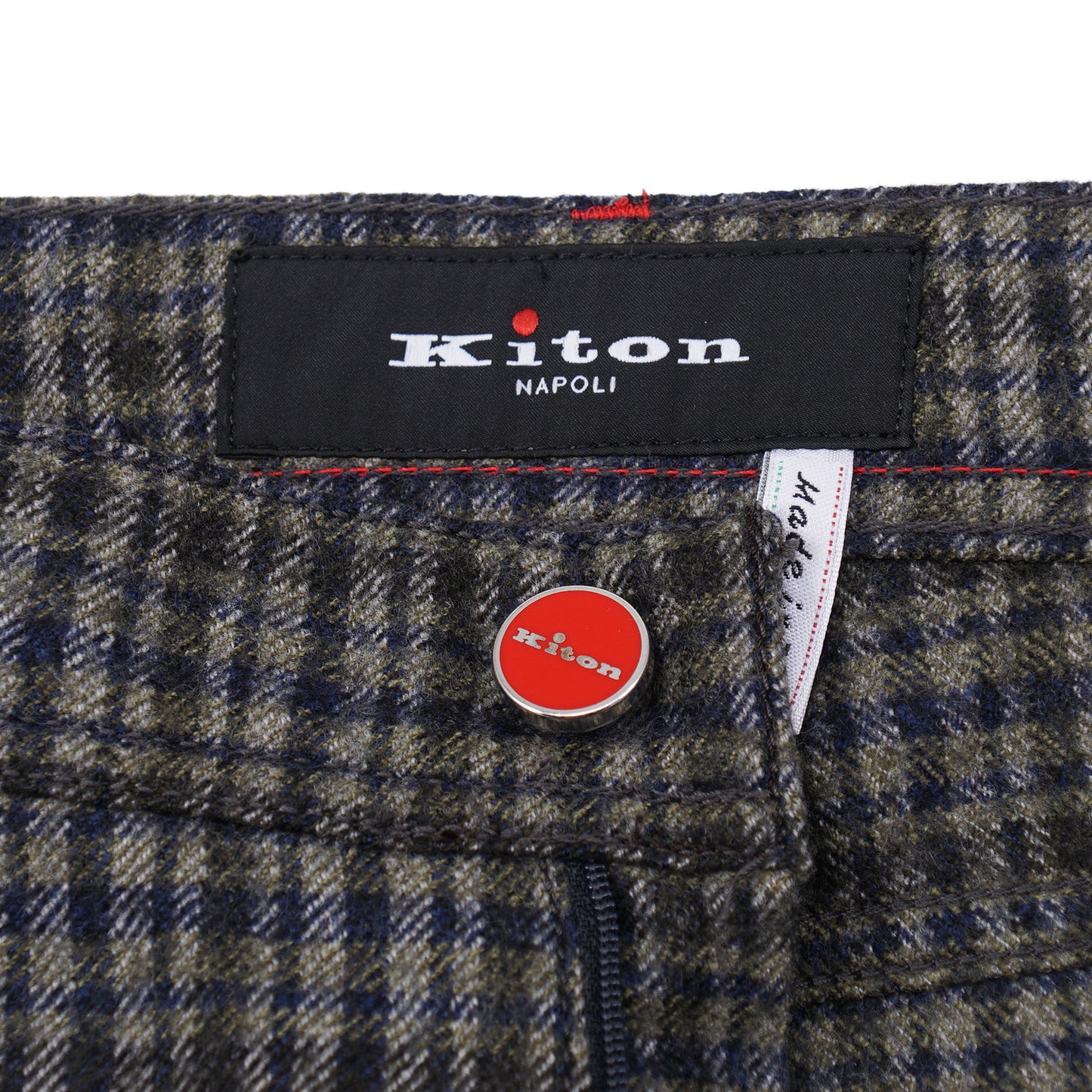 Kiton Slim Fit Five-Pocket Flannel Wool Pants - Top Shelf Apparel