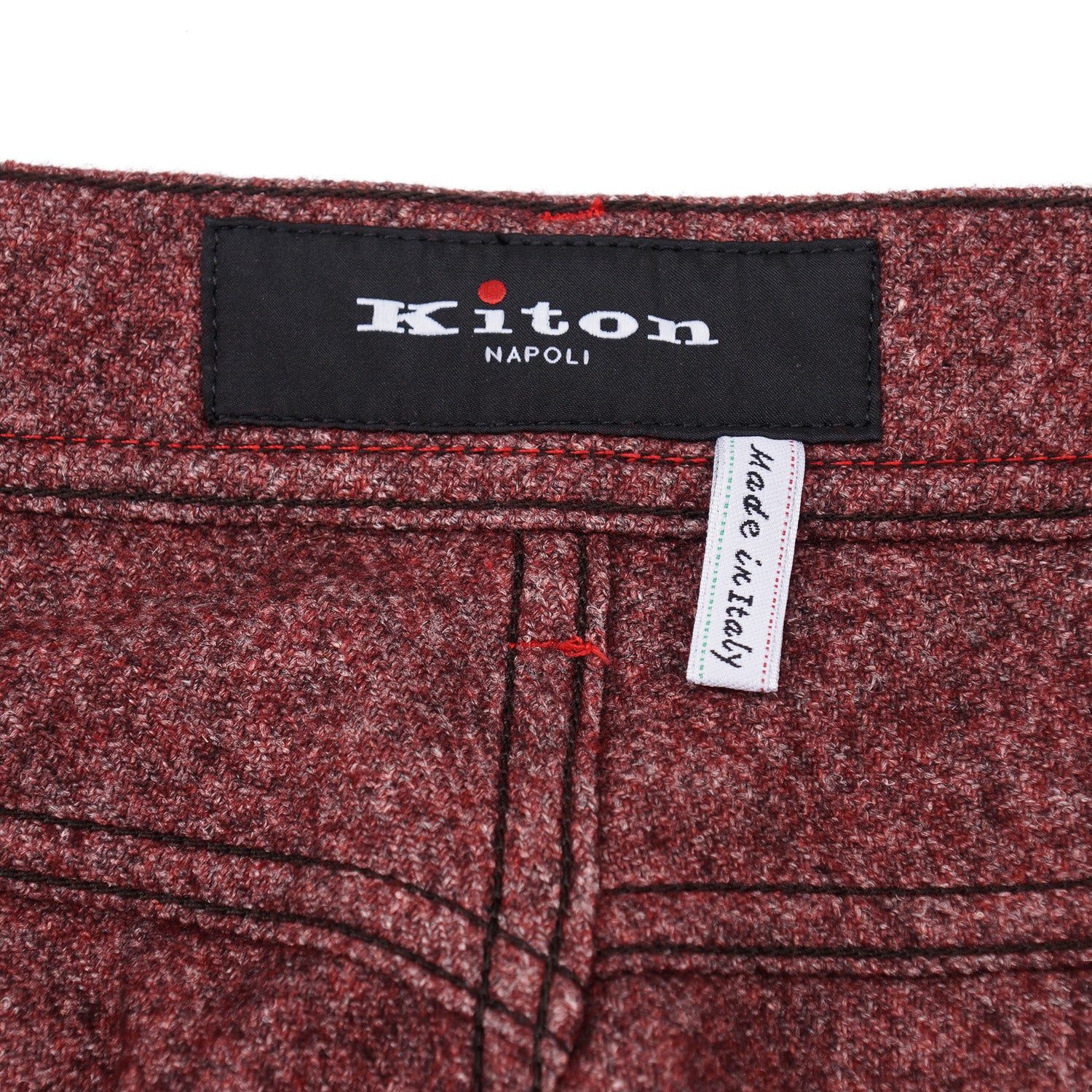 Kiton Slim Fit Five-Pocket Melange Wool Pants - Top Shelf Apparel
