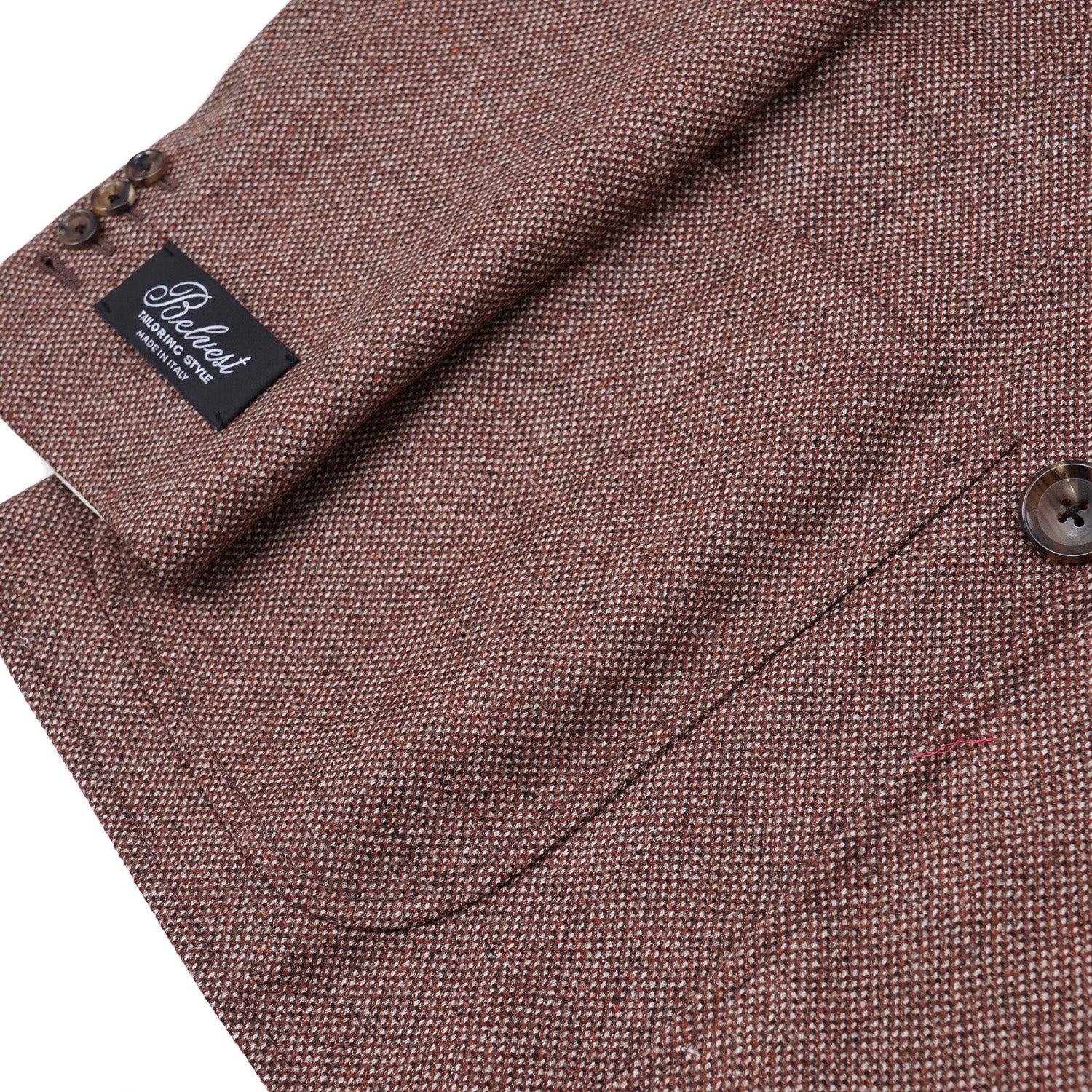 Belvest Donegal Tweed Wool Pea Coat - Top Shelf Apparel