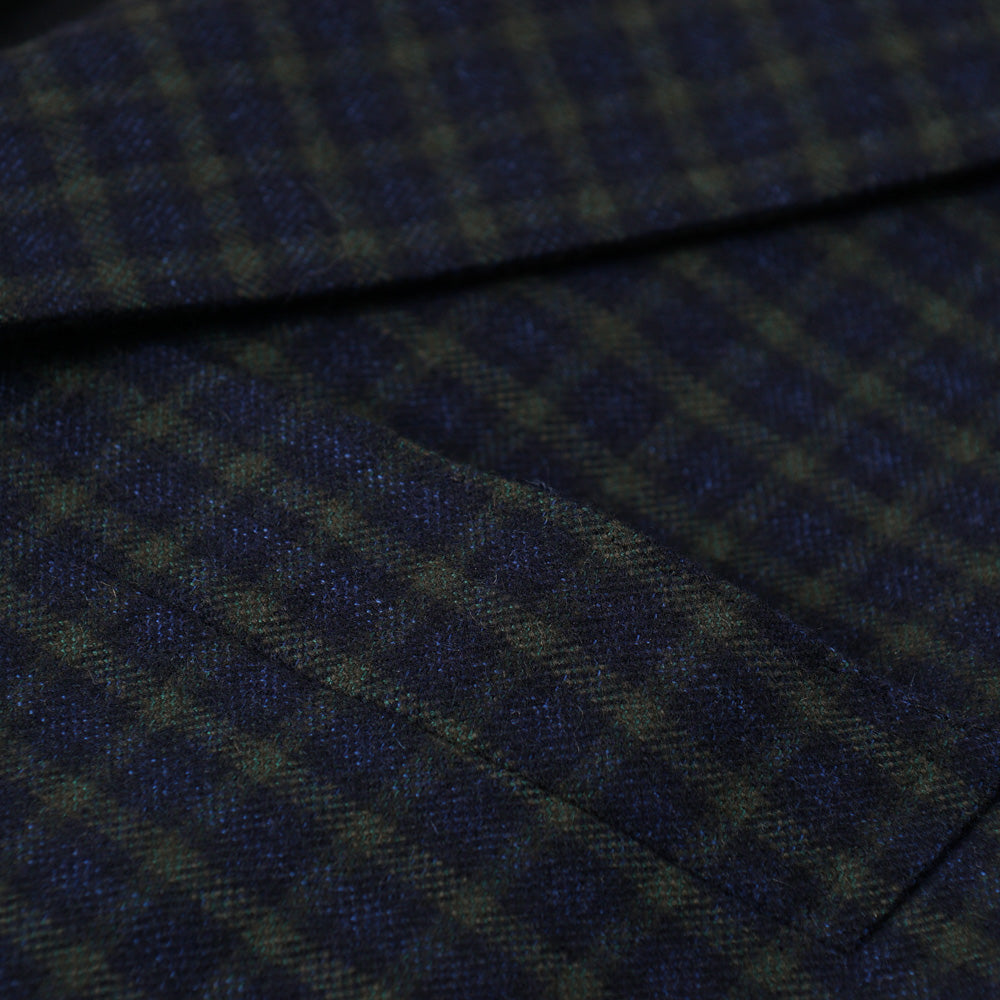 Kiton Blue Check Cashmere Sport Coat - Top Shelf Apparel