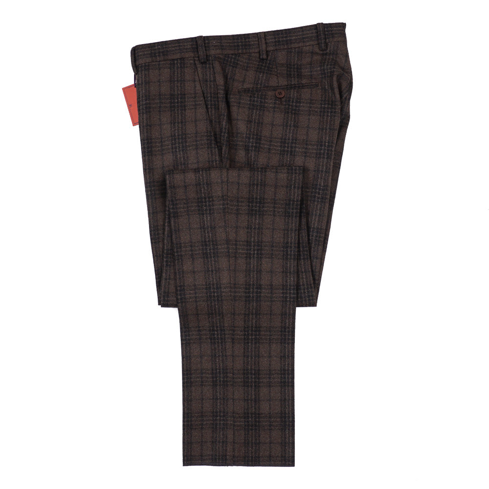Isaia Slim-Fit Flannel Wool Pants - Top Shelf Apparel