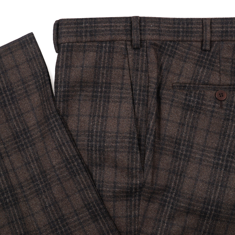 Isaia Slim-Fit Flannel Wool Pants - Top Shelf Apparel