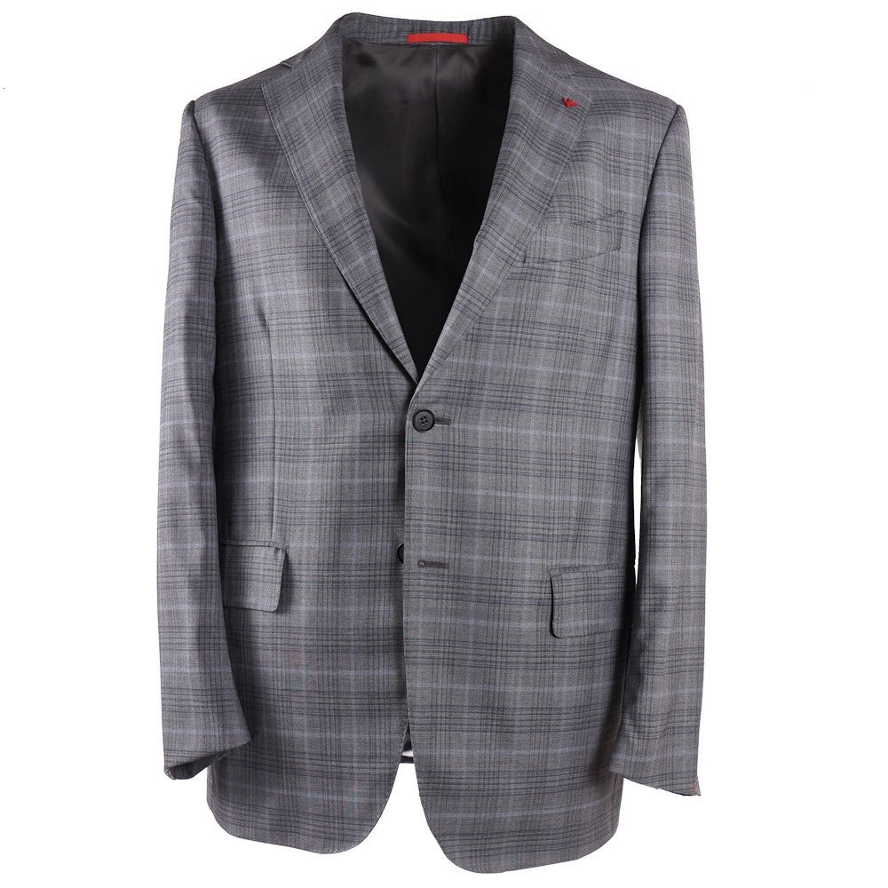 Isaia Layered Check Wool Sport Coat - Top Shelf Apparel