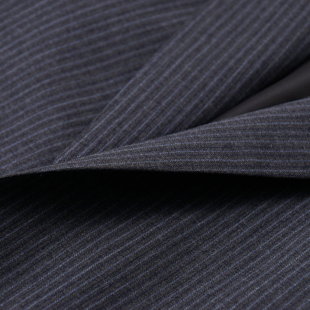 Belvest Gray Stripe Super 130s Suit - Top Shelf Apparel
