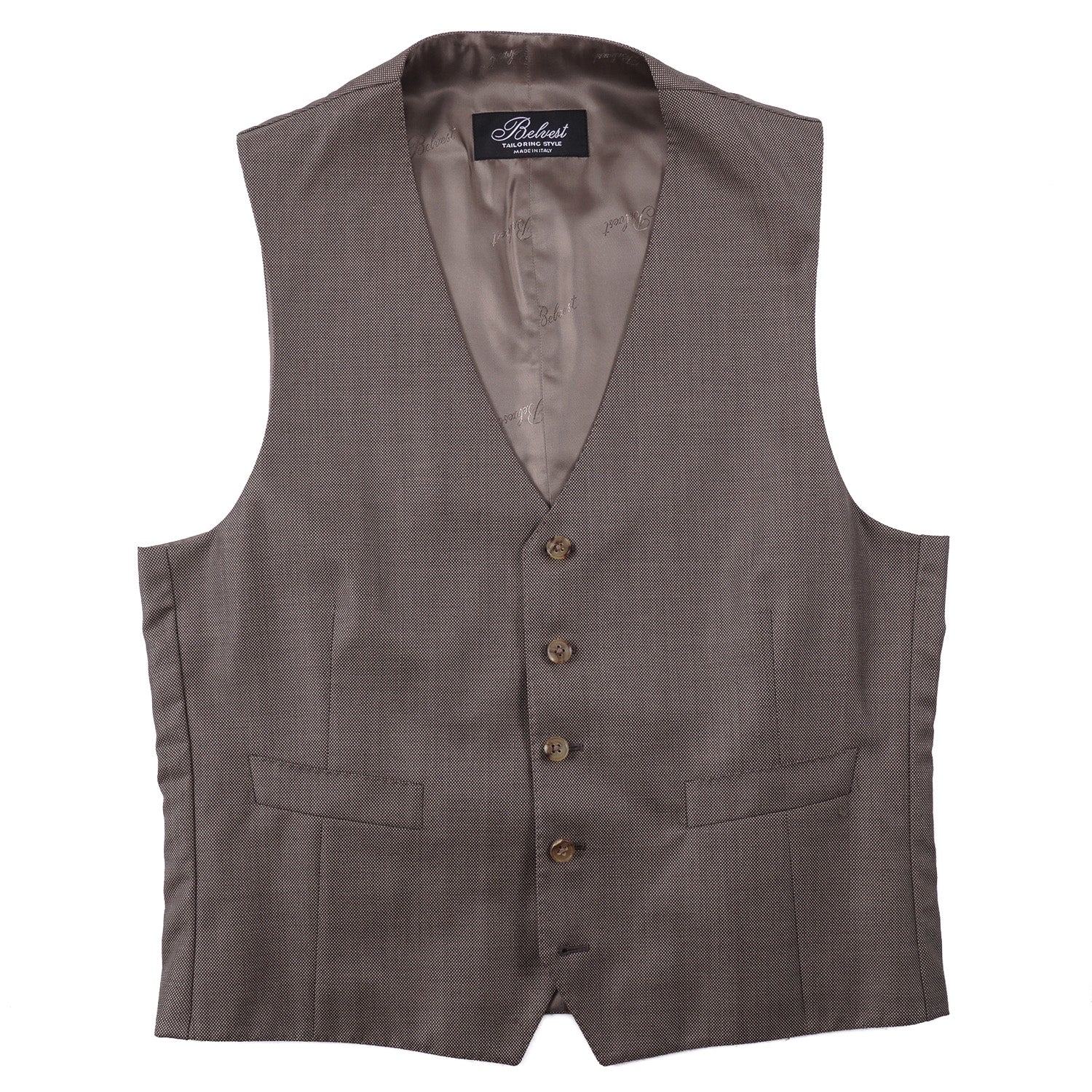 Belvest Three-Piece Super 160s Wool Suit – Top Shelf Apparel