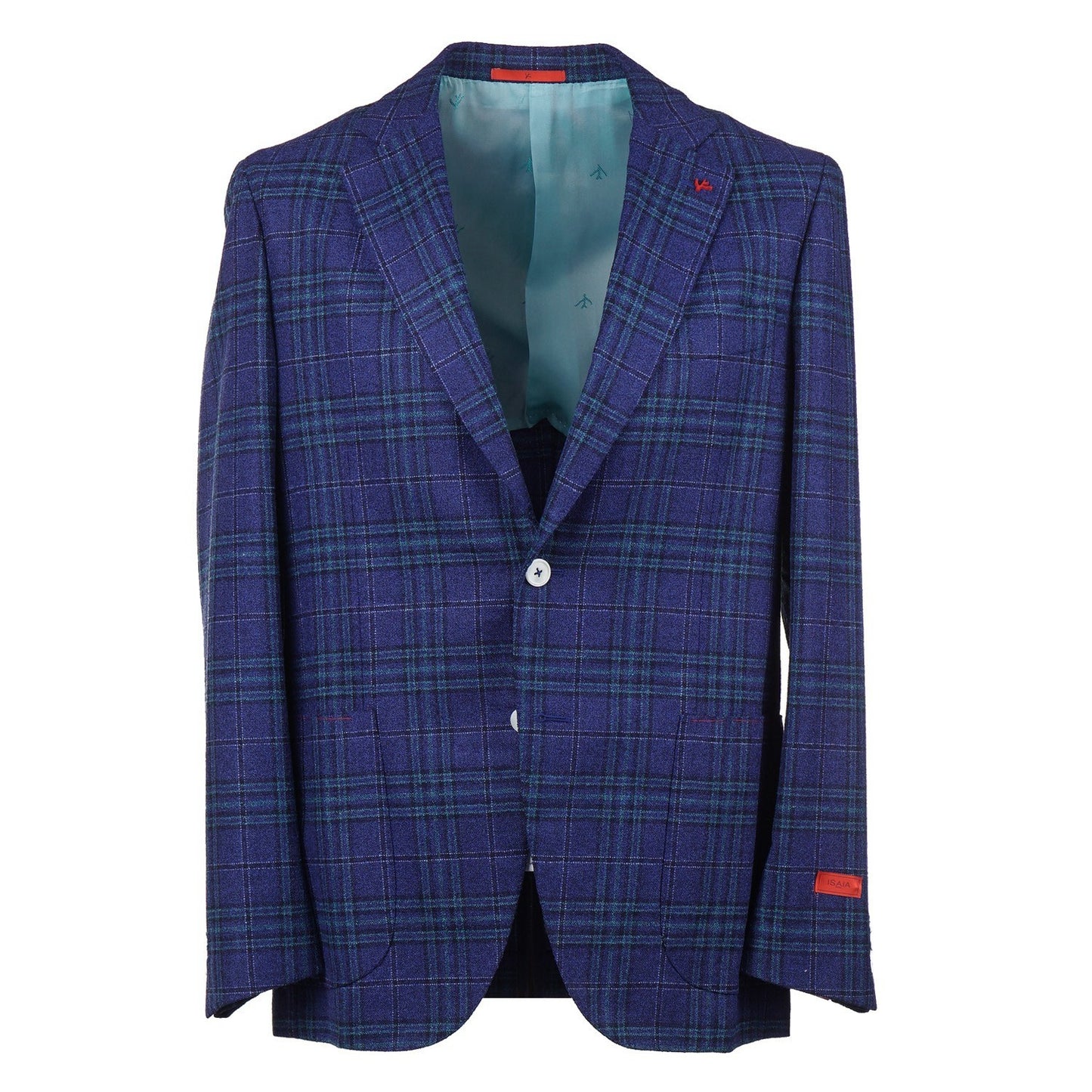 Isaia Layered Check Wool and Silk Sport Coat - Top Shelf Apparel