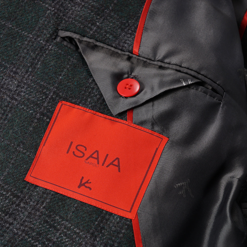 Isaia Green and Gray Check Wool Sport Coat - Top Shelf Apparel