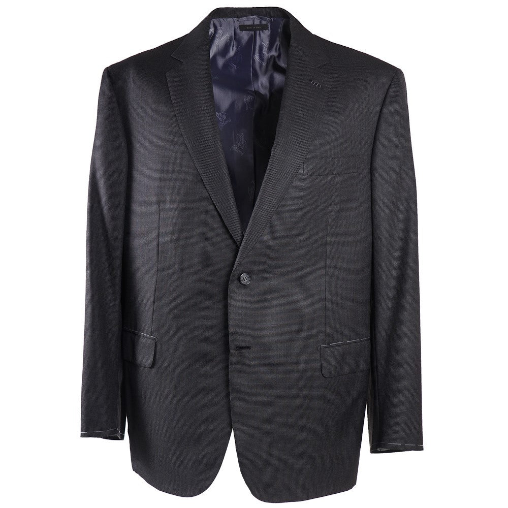 Brioni Gray Patterned Wool and Silk Suit - Top Shelf Apparel