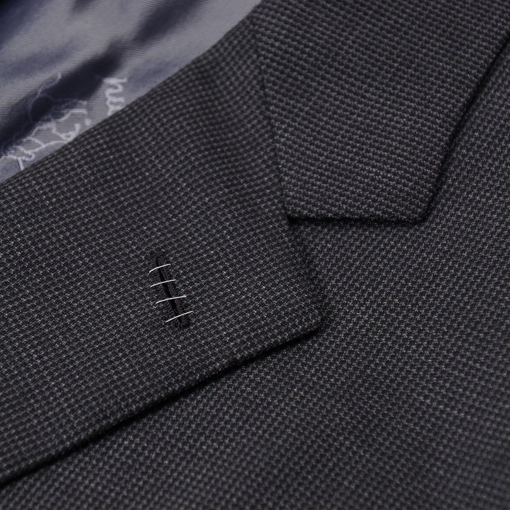Brioni Gray Patterned Wool and Silk Suit - Top Shelf Apparel